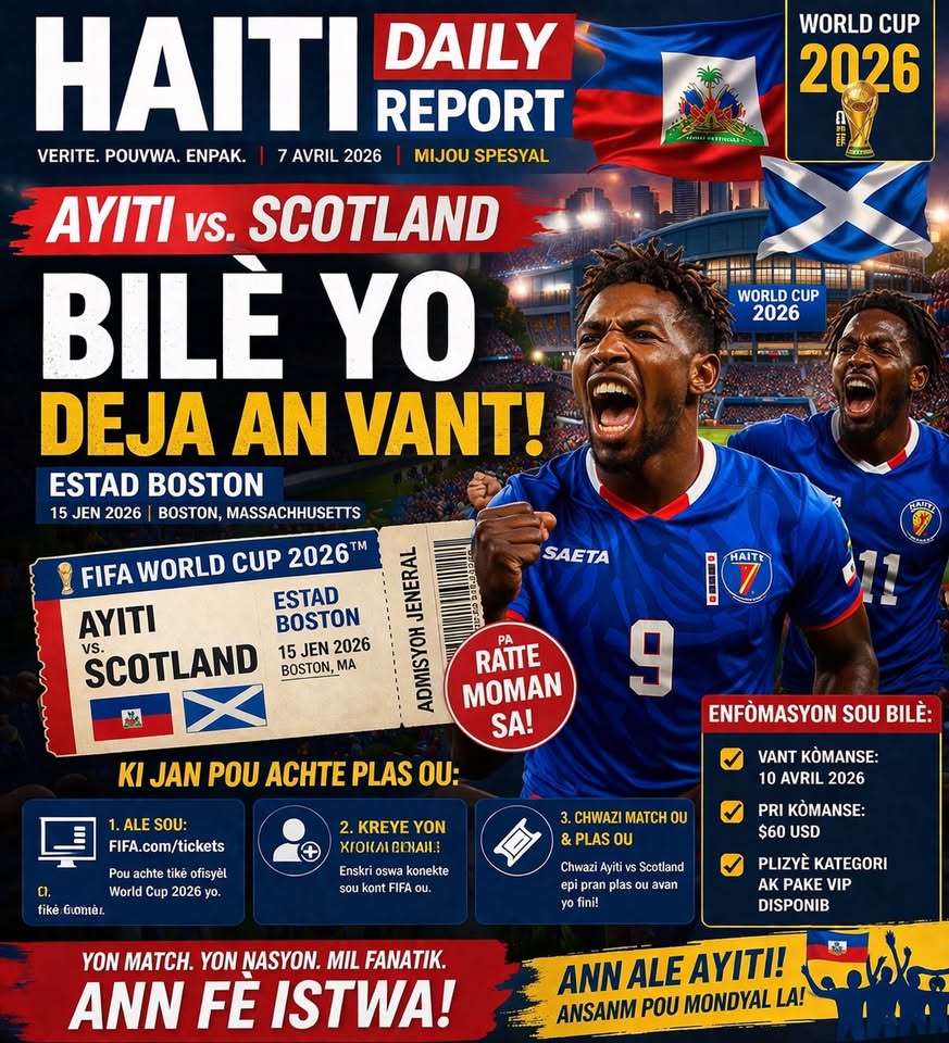 Haiti vs Scotland – World Cup – Group C (Match 5) Live at Gillette Stadium